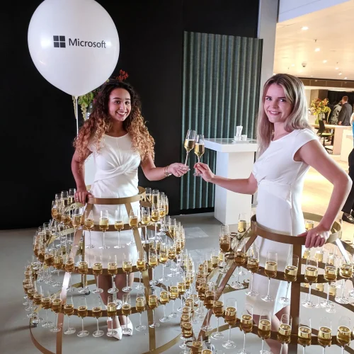 Champagnerok champagnejurk champagnedames culinair entertainment